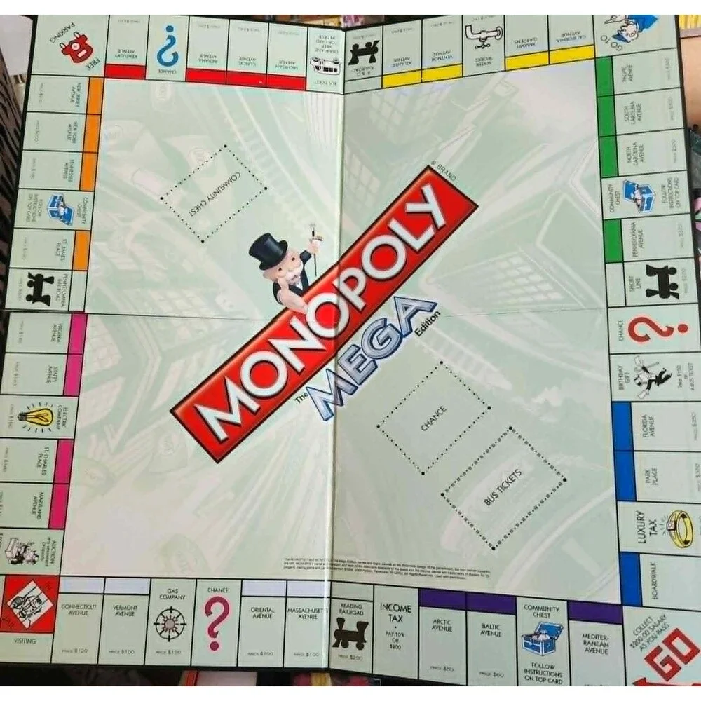 Monopoly The Mega Edition Board Game Winning Moves Games Special Complete Family
